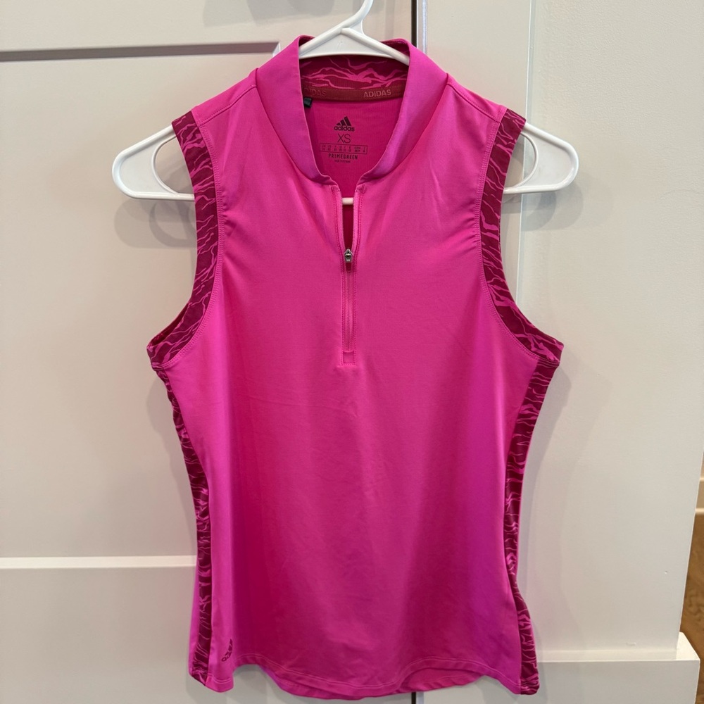 Adidas Women's Pink Sleeveless Golf Top